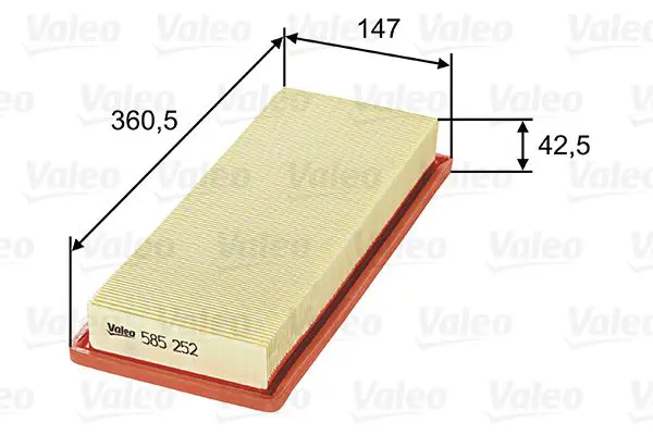 Handler.Part Air filter Valeo 585252 1