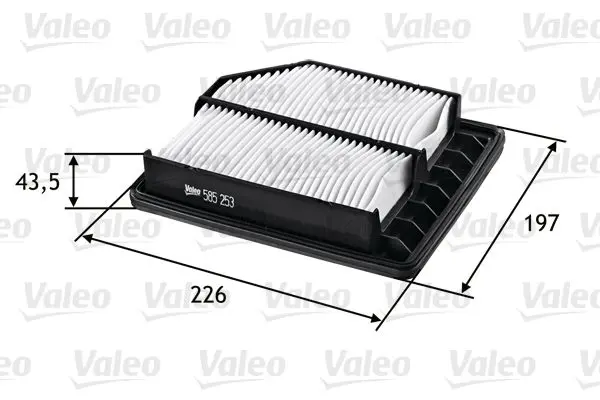 Handler.Part Air filter Valeo 585253 1