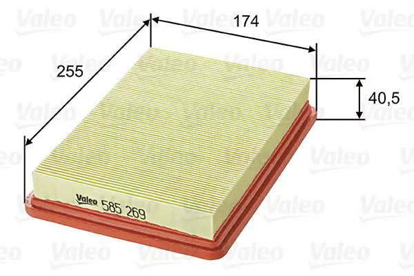 Handler.Part Air filter Valeo 585269 1