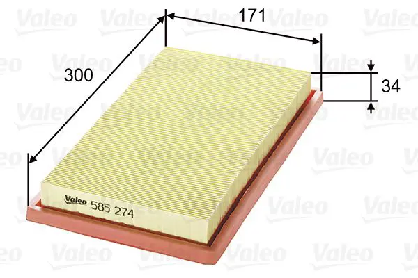 Handler.Part Air filter Valeo 585274 1