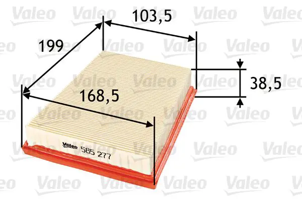 Handler.Part Air filter Valeo 585277 1