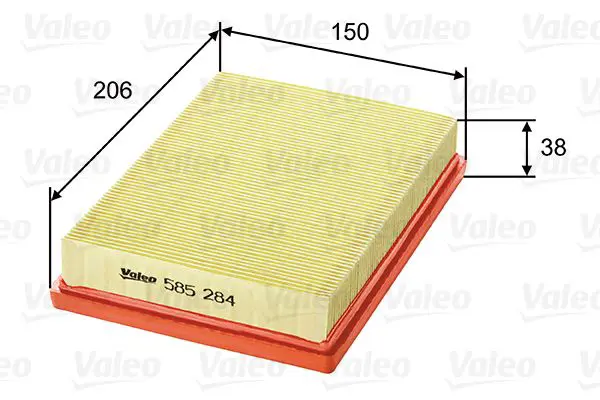 Handler.Part Air filter Valeo 585284 1