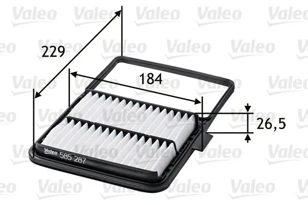 Handler.Part Air filter Valeo 585287 1