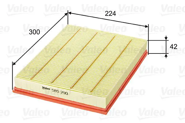 Handler.Part Air filter Valeo 585290 1