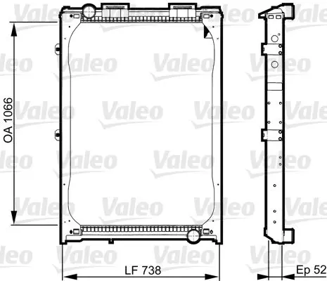 Handler.Part Radiator, engine cooling Valeo 733529 1