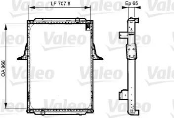 Handler.Part Radiator, engine cooling Valeo 733532 1