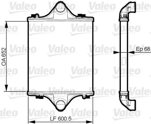 Handler.Part Intercooler, charger Valeo 818881 1