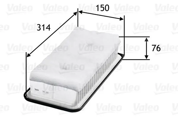 Handler.Part Air filter Valeo 585300 1