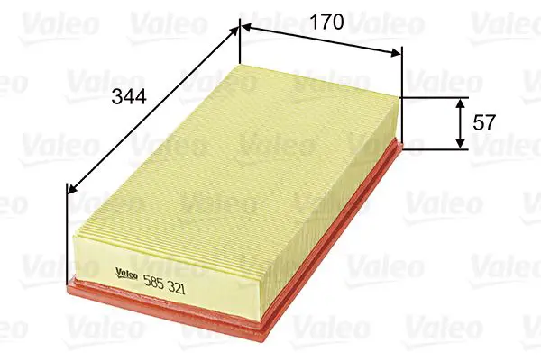 Handler.Part Air filter Valeo 585321 1