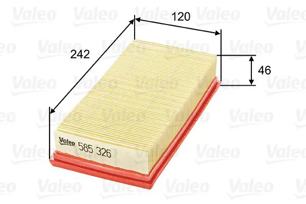 Handler.Part Air filter Valeo 585326 1