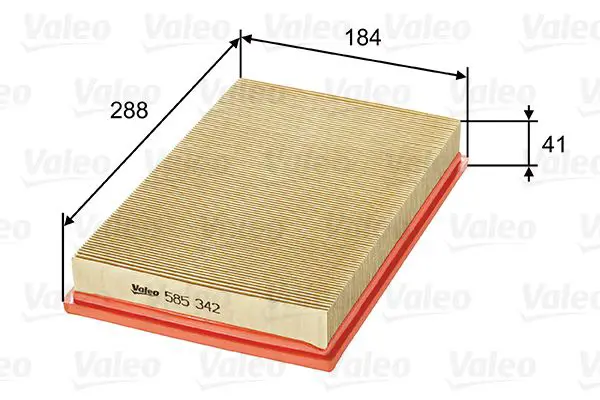 Handler.Part Air filter Valeo 585342 1