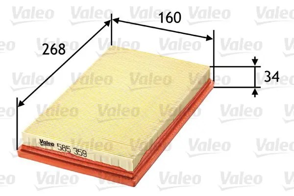 Handler.Part Air filter Valeo 585359 1