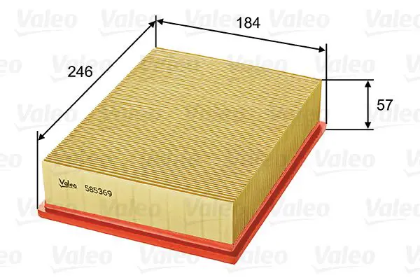 Handler.Part Air filter Valeo 585369 1