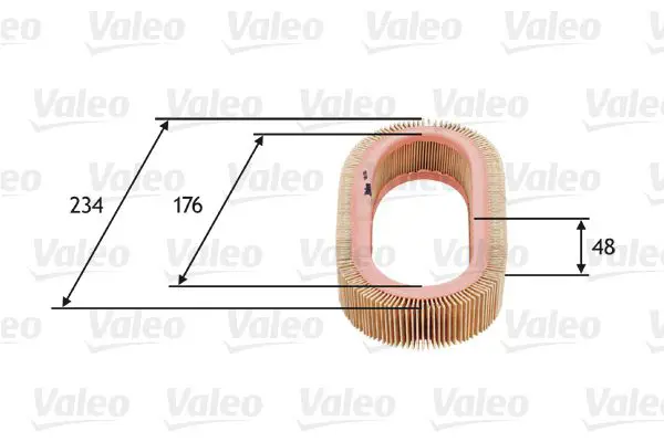 Handler.Part Air filter Valeo 585628 1