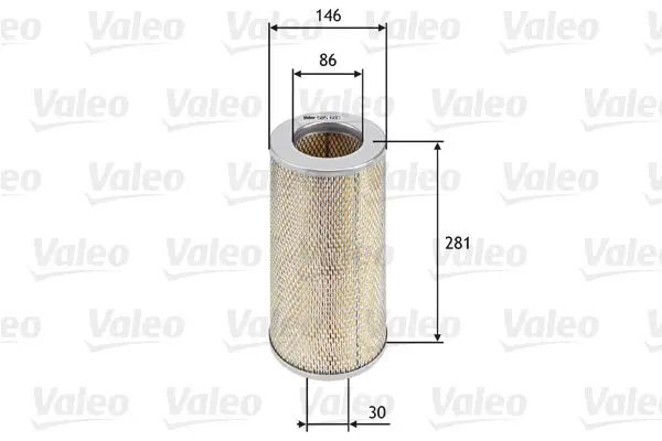 Handler.Part Air filter Valeo 585680 1