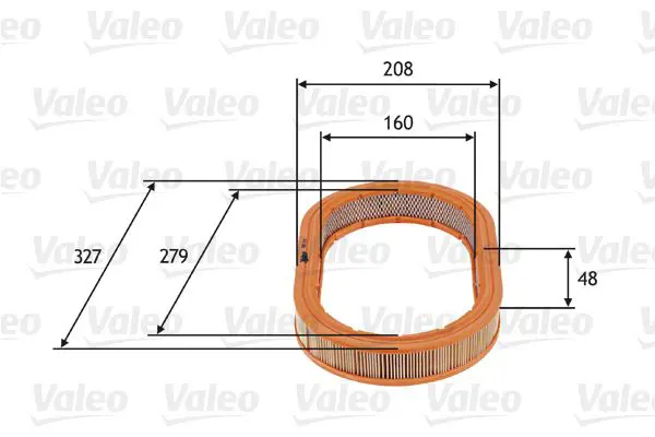 Handler.Part Air filter Valeo 585722 1