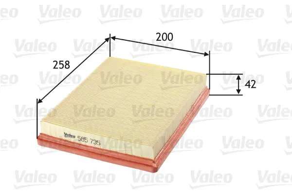 Handler.Part Air filter Valeo 585735 1