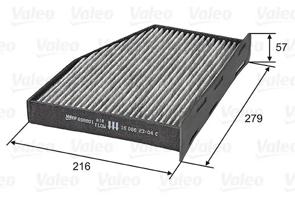 Handler.Part Filter, interior air Valeo 698801 1