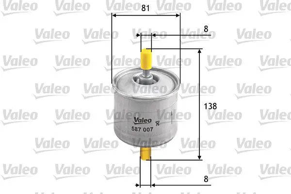 Handler.Part Fuel filter Valeo 587007 1