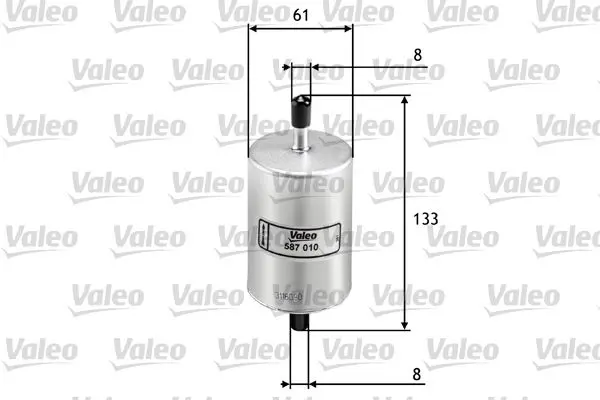 Handler.Part Fuel filter Valeo 587010 1