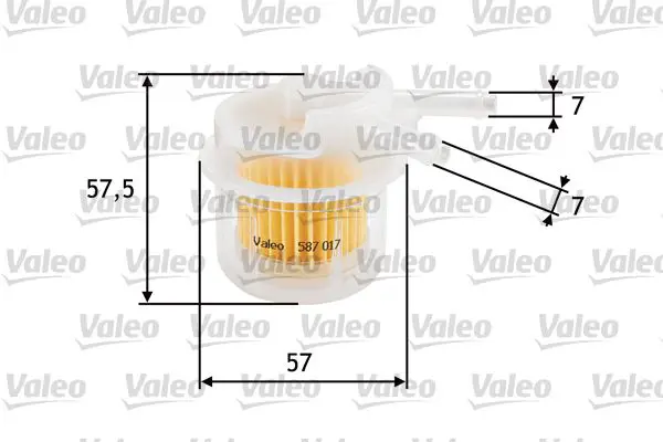 Handler.Part Fuel filter Valeo 587017 1