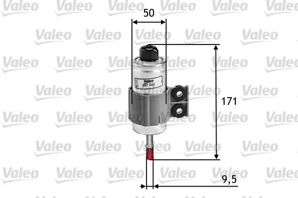 Handler.Part Fuel filter Valeo 587043 1