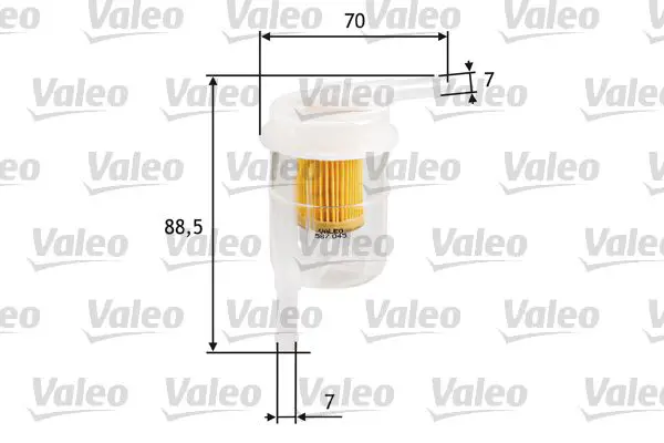 Handler.Part Fuel filter Valeo 587045 1