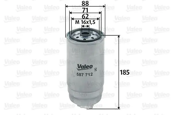 Handler.Part Fuel filter Valeo 587712 1