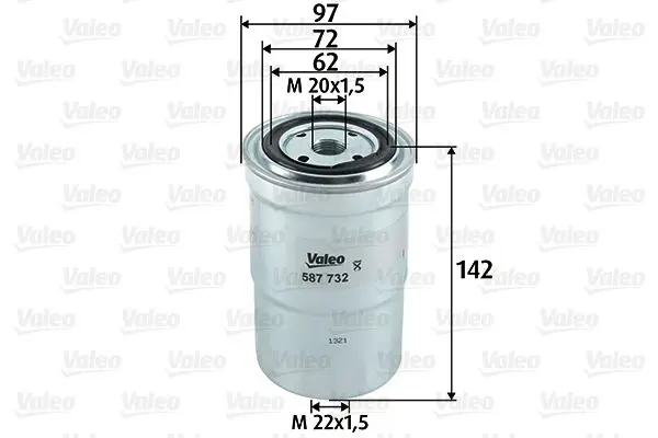 Handler.Part Fuel filter Valeo 587732 1