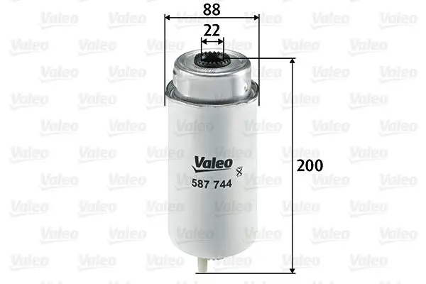 Handler.Part Fuel filter Valeo 587744 1