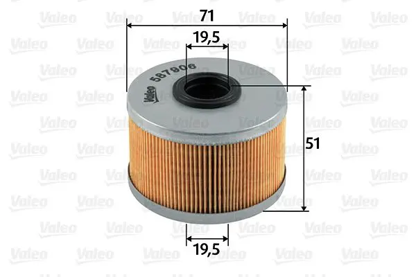 Handler.Part Fuel filter Valeo 587906 1