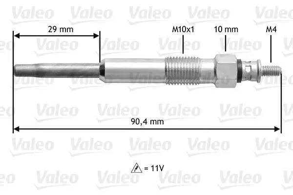 Handler.Part Glow plug Valeo 345102 1