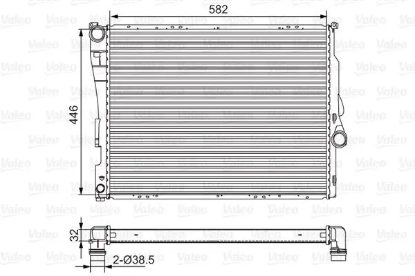 Handler.Part Radiator, engine cooling Valeo 701523 1