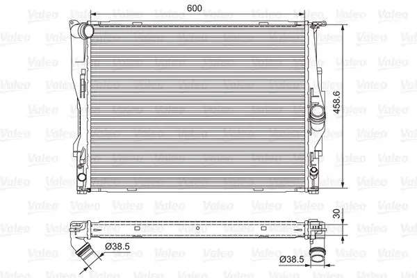 Handler.Part Radiator, engine cooling Valeo 701542 1