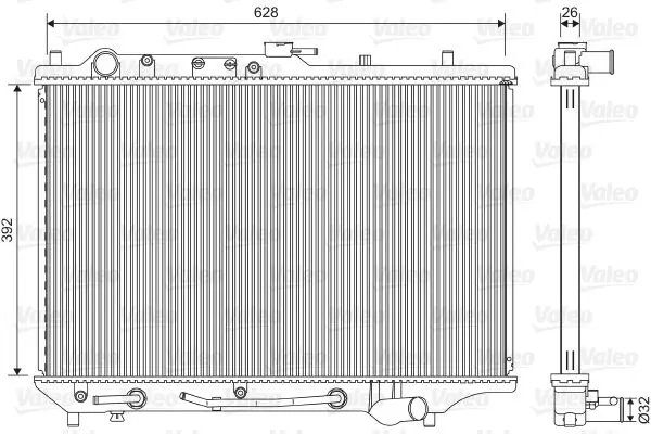 Handler.Part Radiator, engine cooling Valeo 701550 1