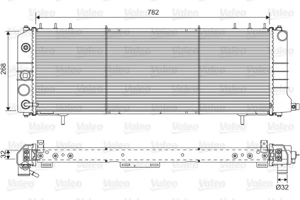 Handler.Part Radiator, engine cooling Valeo 701574 1