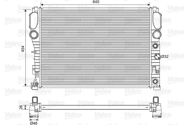 Handler.Part Radiator, engine cooling Valeo 701575 1