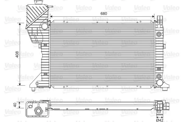 Handler.Part Radiator, engine cooling Valeo 732472 1