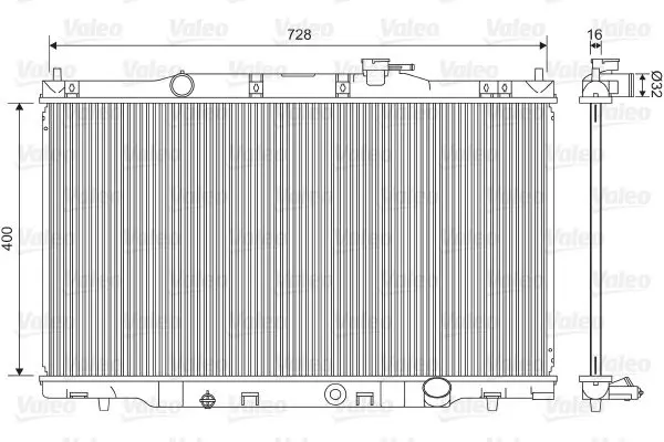 Handler.Part Radiator, engine cooling Valeo 734476 1