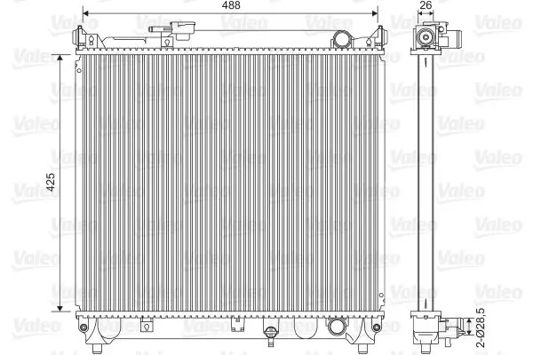 Handler.Part Radiator, engine cooling Valeo 734662 1