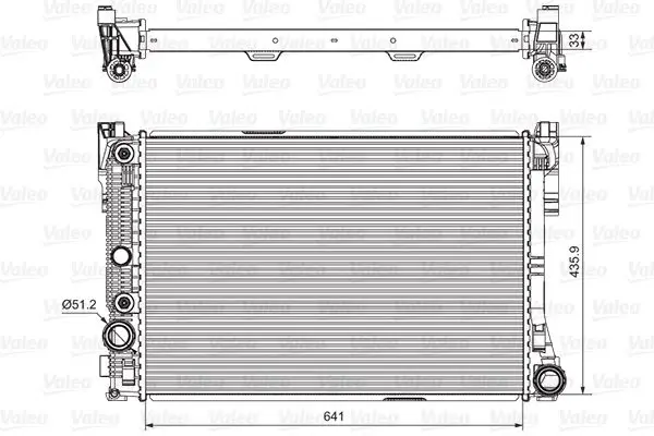 Handler.Part Radiator, engine cooling Valeo 735291 1