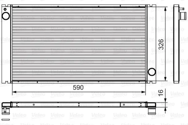 Handler.Part Radiator, engine cooling Valeo 735481 1