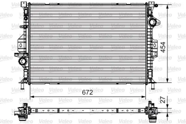 Handler.Part Radiator, engine cooling Valeo 735601 1