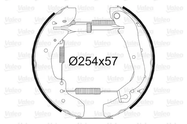 Handler.Part Brake shoe set Valeo 554565 1