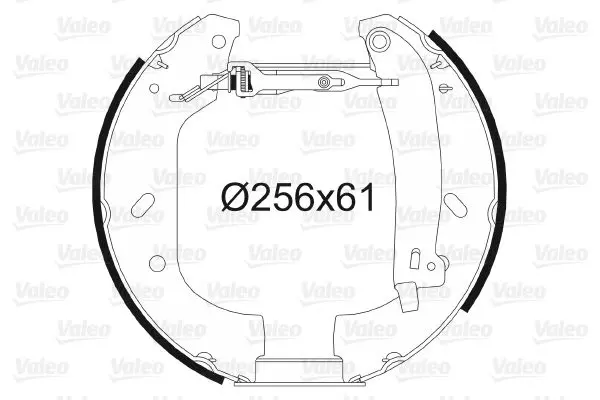 Handler.Part Brake shoe set Valeo 554588 1