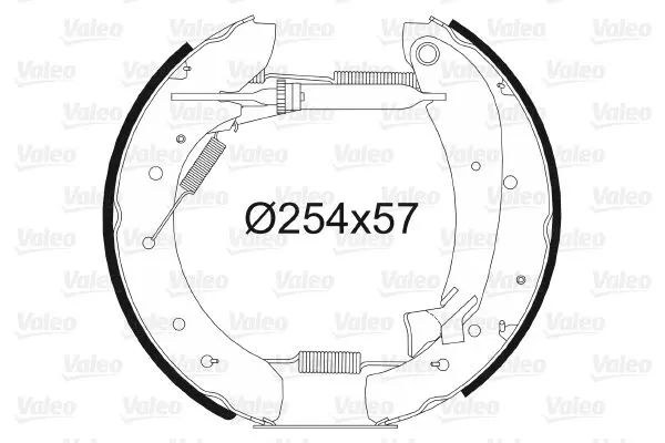 Handler.Part Brake shoe set Valeo 554604 1