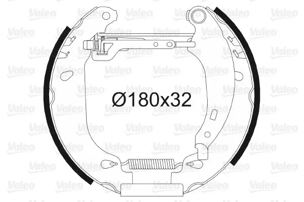 Handler.Part Brake shoe set Valeo 554634 1