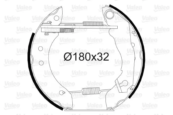 Handler.Part Brake shoe set Valeo 554686 1