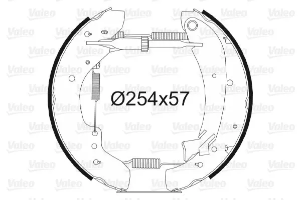 Handler.Part Brake shoe set Valeo 554700 1