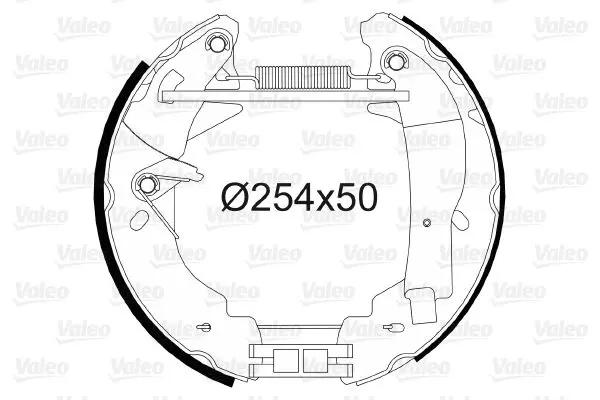 Handler.Part Brake shoe set Valeo 554719 1